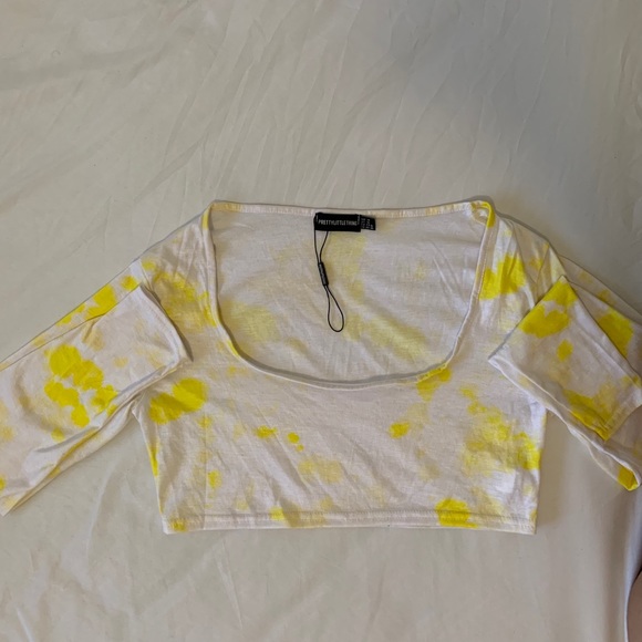 Trendy long sleeve crop top - Picture 4 of 4